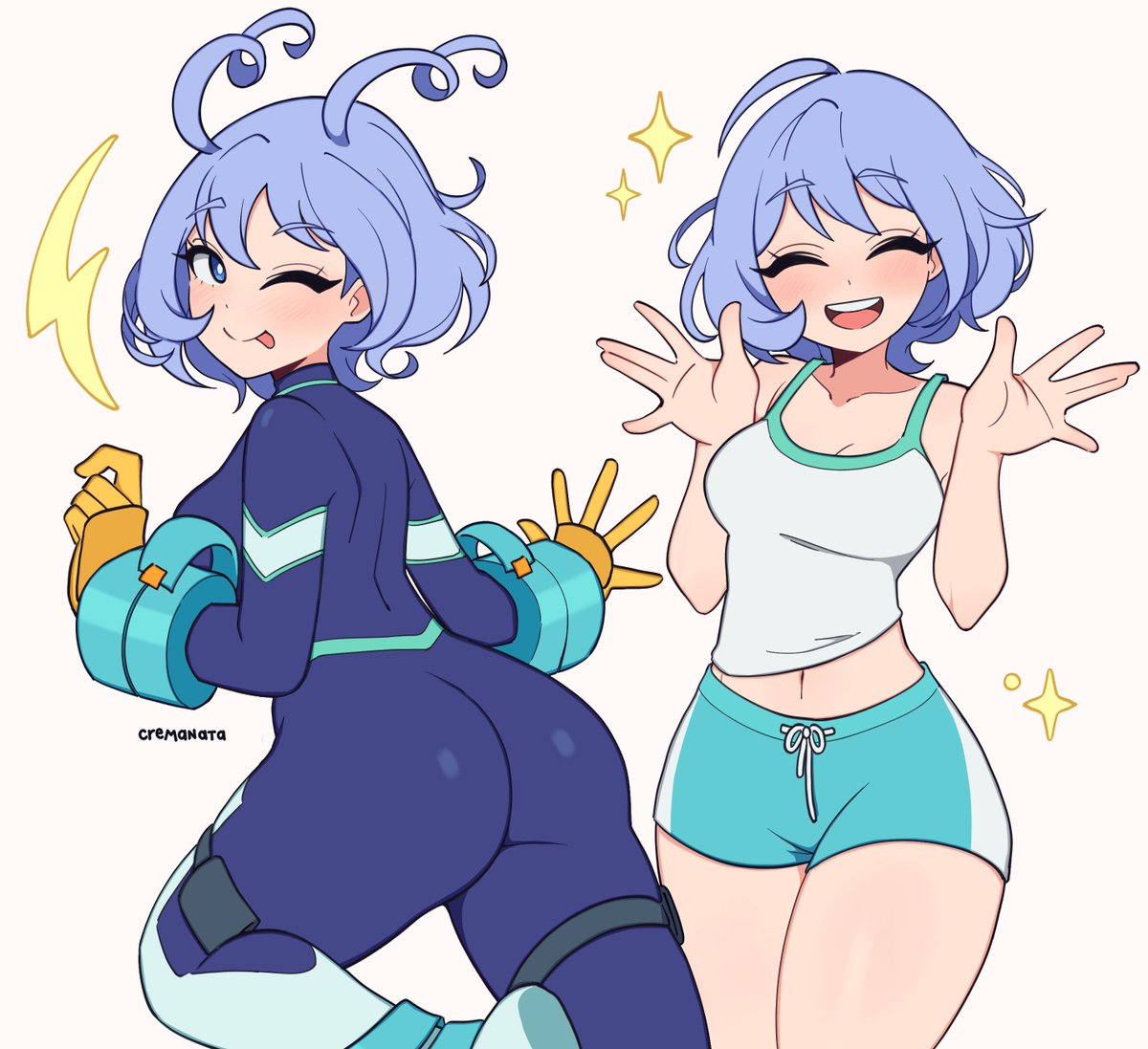 cremanata_art's tweet photo. short hair nejire ✨ https://t.co/n9hkjm8vr2