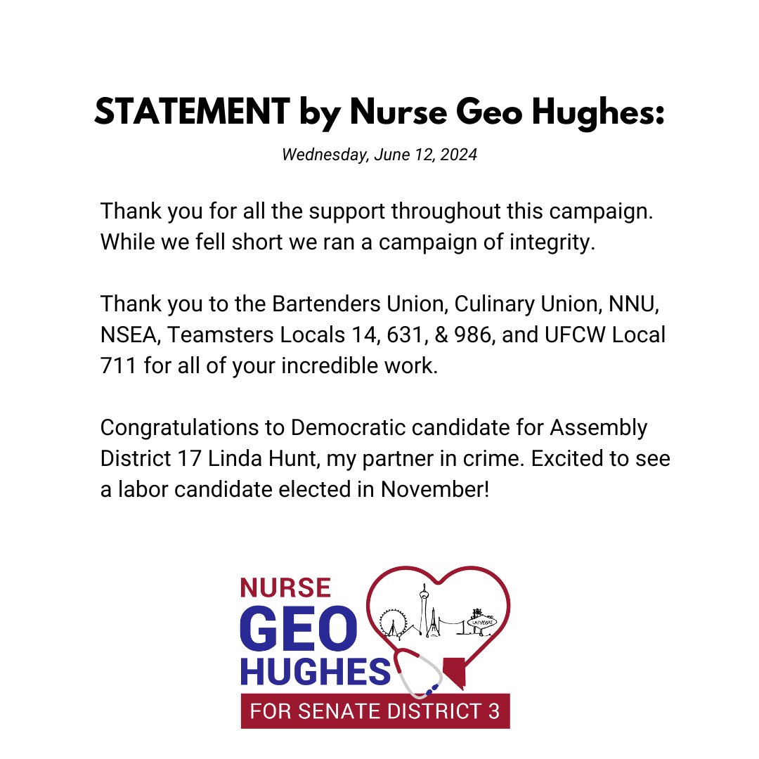 STATEMENT by Nurse Geo Hughes: