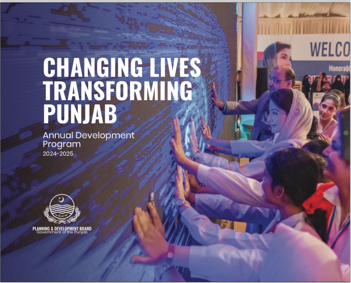 SohaibBherthMPA's tweet photo. Chief Minister Punjab Ms. @MaryamNSharif's mission is development, prosperity and public service
Alhamdulillah, Punjab is on a journey of development, moving towards prosperity day by day, changing lives, changing Punjab!
 Annual Development Programme-2024/25 https://t.co/q2ucIBU01U