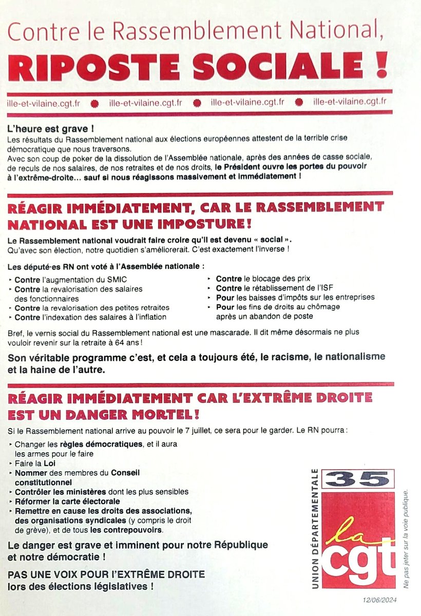 PsaCgt's tweet photo. Bonjour 👋 
Un peu de lecture contre le Rhaine et la politique de macron 
#cgt #Rennes https://t.co/CKsVho3GHi
