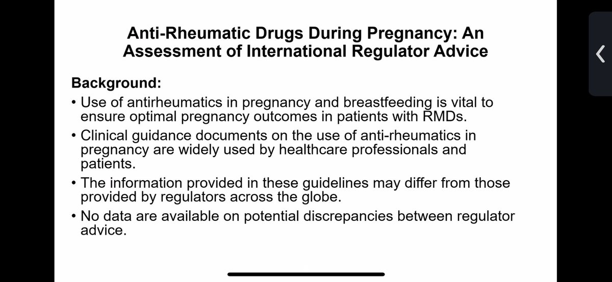 sil_aps's tweet photo. Nanna Surlemont Schmidt and Hiroki Ozawa present “Anti-Rheumatic Drugs During Pregnancy: An Assessment of International Regulator Advice” in the #ReHFaP https://t.co/3jyZQj9opM