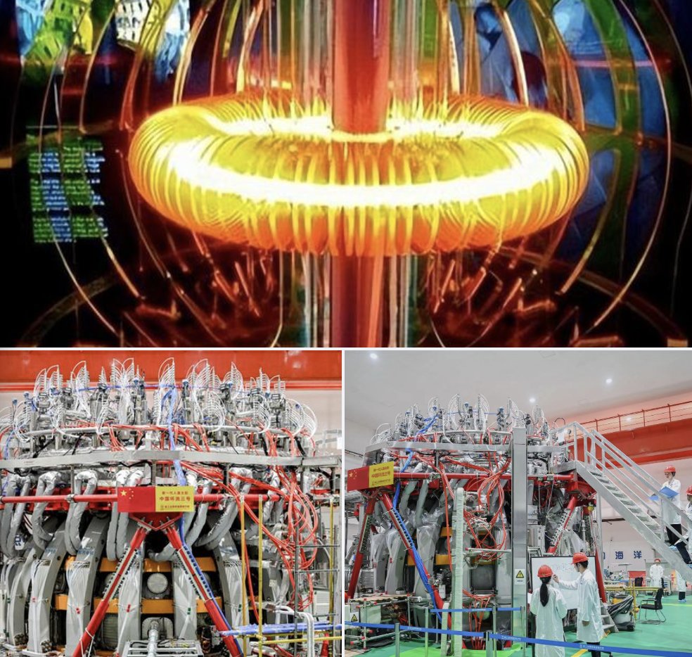 ShanghaiEye's tweet image. In a world&apos;s first, China&apos;s new-generation #ArtificialSun HL-3, which opened for global exploration in 2023, has realized advanced magnetic field configuration that will help improve the control and operation capabilities of #NuclearFusion devices.