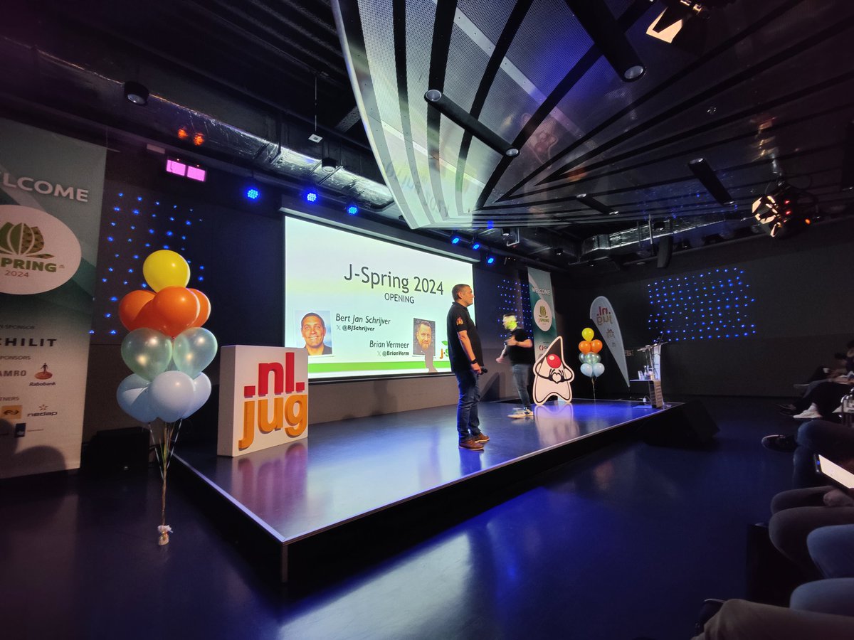 #jspring is officially open! Let's get this day on the road