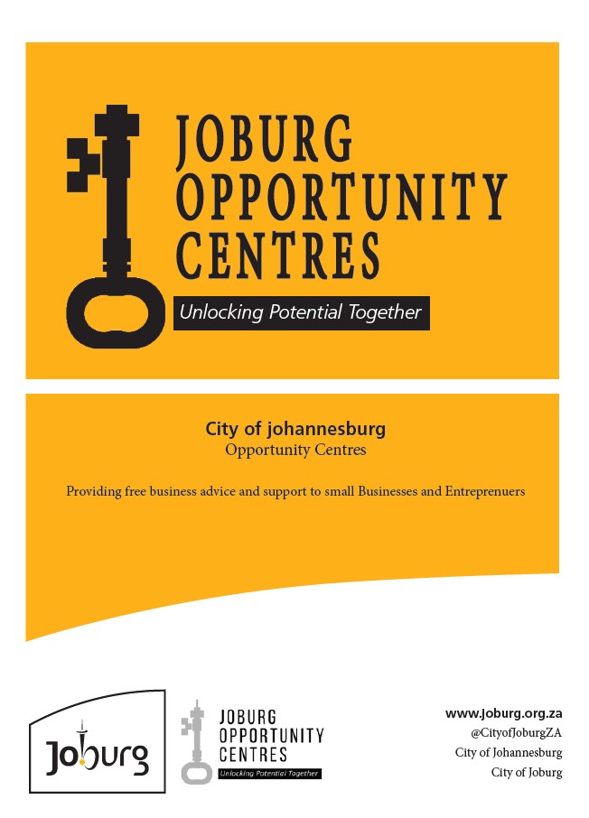 CityofJoburgZA's tweet photo. Looking to grow your business or need entrepreneurial advice? Our Opportunity Centres are here to help.

Opportunity Centres provide valuable support to emerging small businesses across all sectors. Whether you need assistance with business plans, access to funding, or expert advice on entrepreneurship, our centres offer a wealth of resources to help you thrive.

Check out the Opportunity Centres near you and start your journey to success today.

#JoburgEnterprises #JoburgServices #JoburgCares ^MM