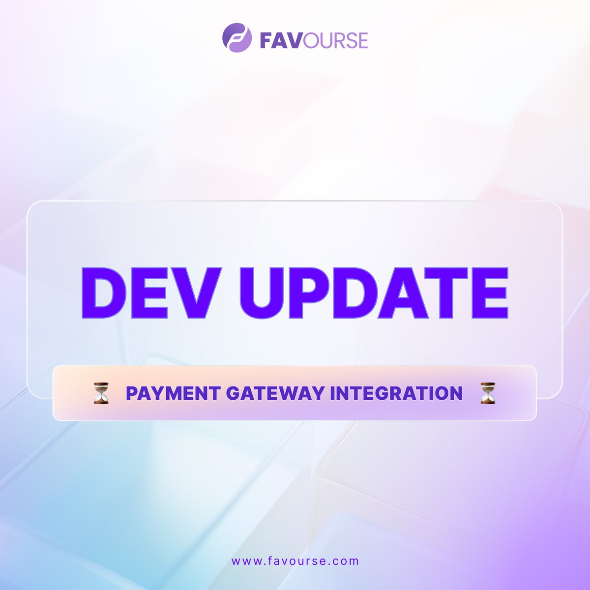 🚀 Favourse Dev Update: Payment Gateway Integration 

We’re excited to share our progress on the new payment gateway integration!

🔧 Streamlined Process: Our team is ensuring a smooth and seamless integration for minimal disruptions.

🛡 Enhanced Security: Implementing top-notch