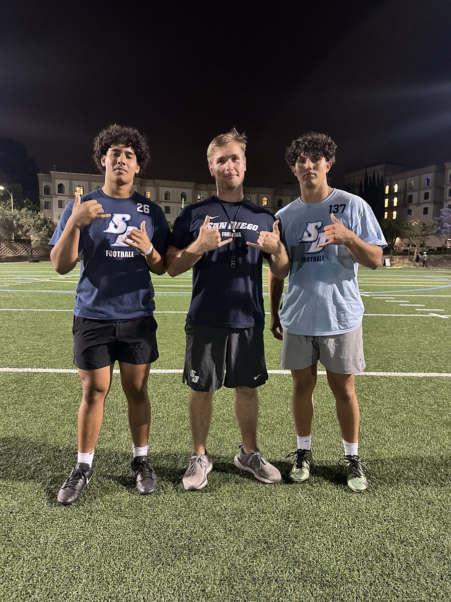 Khaledalzamari's tweet photo. Had a good time competing at USD’s camp today, got good reps in. Exited to keep in touch throughout the year. #GoToreros

@CoachRocket73 @madbacker56 https://t.co/aSI1MK0gDG