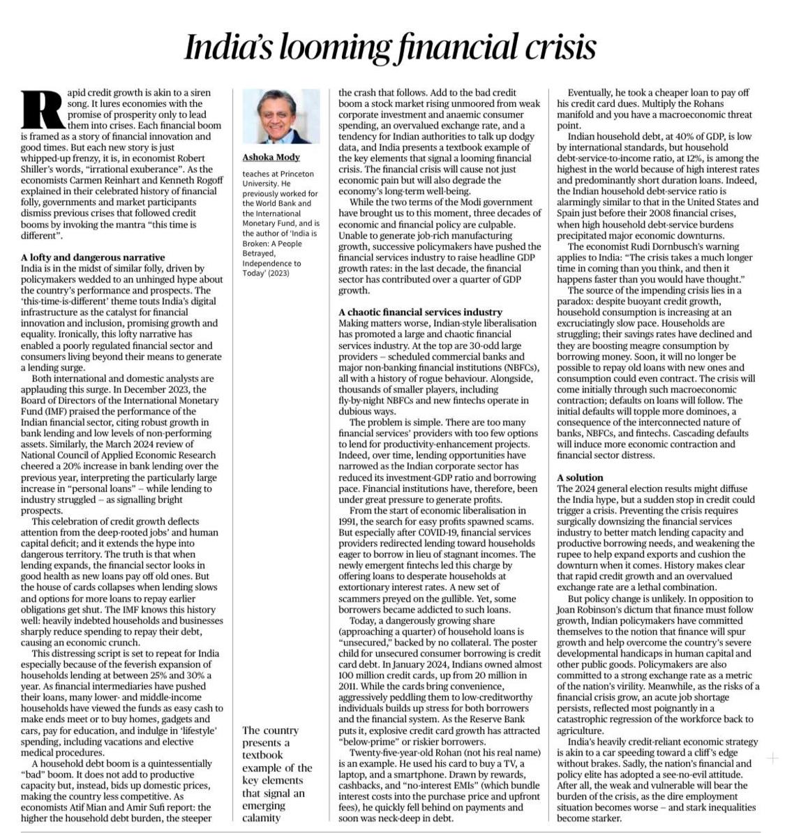 frankhuzur's tweet image. Dire straits
Infia's looming financial crisis 
#EconomicEvolution #FinancialFitness #EconomiaGlobalyPolitica 
#FinancialUpgrade 
#FinancialConstellation #indianeconomy