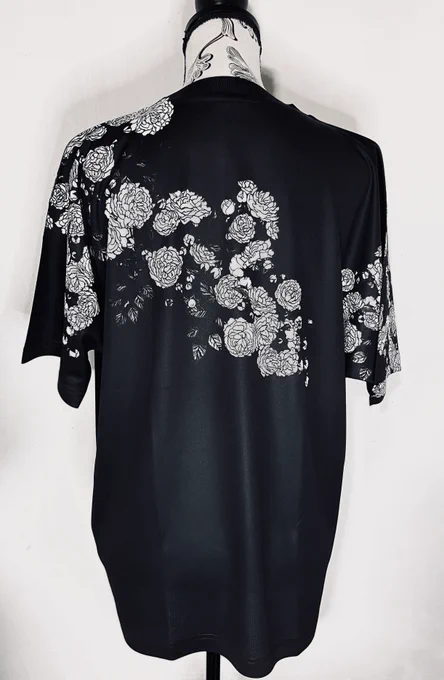 ばらぞのドライTシャツサンプル【モノトーン】できました 