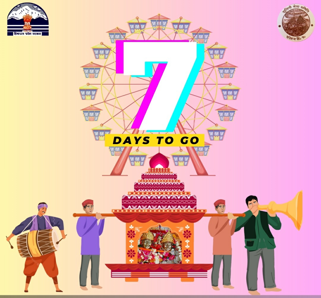 dc_sol_hp's tweet photo. Countdown begins
#ShooliniFair
#Solan https://t.co/QwIqggnTBl