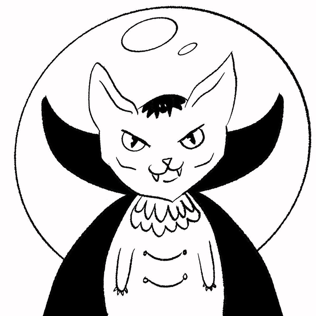 seraph_93's tweet photo. My prompts for that day: dragon fruit cat and vampire cat https://t.co/M5ovX8p5aK