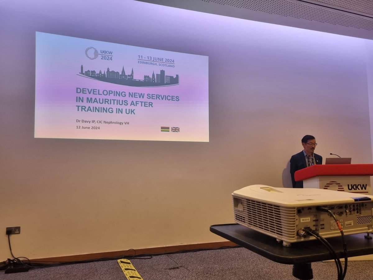 rajeshwar1963's tweet photo. @DavyIp Proud to see Mauritius being represented at the UKKW in Edinburgh, Scotland . We are really proud and grateful to you, Davy for raising the level of Renal care in Mauritius to this level. Well done ! https://t.co/dfcjPBdbsK