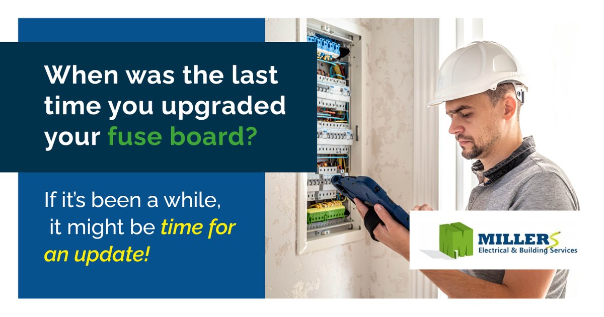 When was the last time you upgraded your fuse board? ⏰ If it's been a while, it might be time for an update! Our team at Millers Electrical can assess your current setup and recommend the best solution for your home. Don't wait until it's too late – contact us today! 

#Mill ...