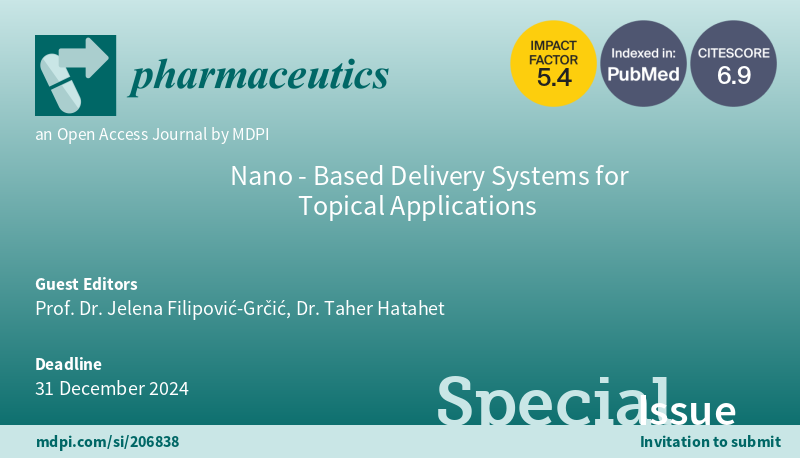 Pharmaceutics MDPI tweet media