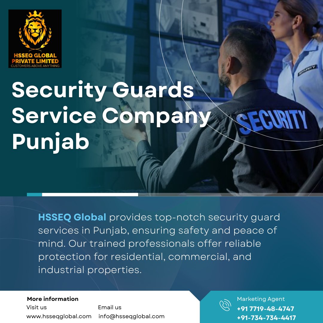 HsseqG97106's tweet image. Top Security Guards Services in Punjab: Your Safety, Our Priority #SecurityGuardServices #PunjabSecurity #GuardService #SecurityCompany #ProtectiveServices #PunjabGuard