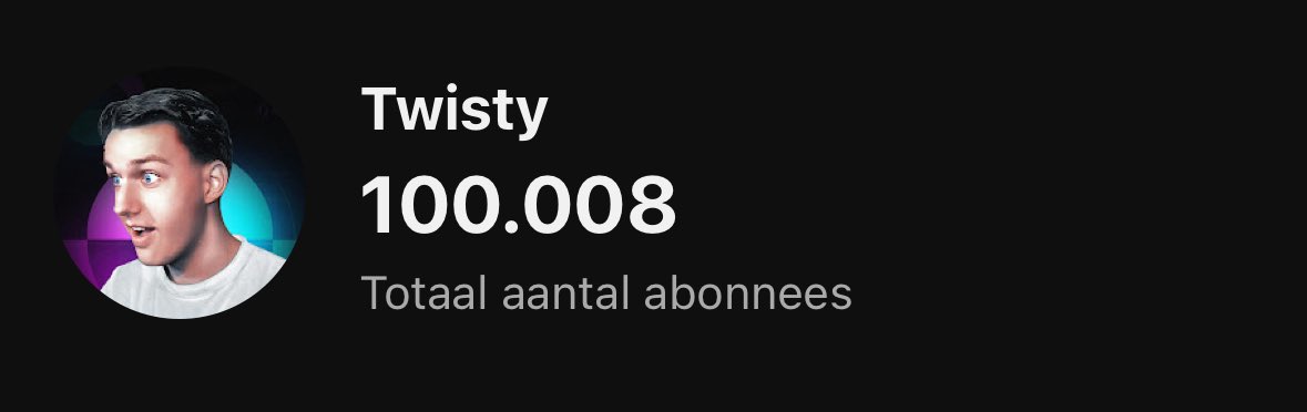 100.000, oprecht onwerkelijk

Bedankt iedereen ❤️