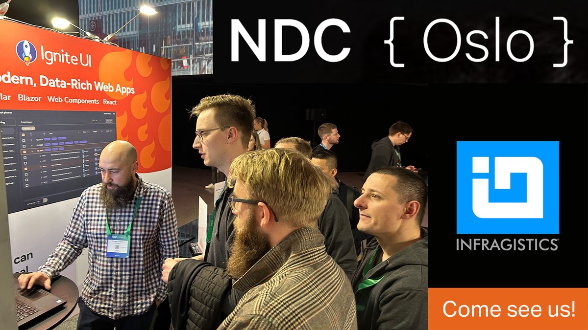 infragistics's tweet image. Kicking off #NDC Oslo day 2! 💫
If you haven't visited us yet, do so at booth 28 for more exciting talks & product demos with #Infragistics experts. Get a chance to win 1 year subscription to #AppBuilder or #IgniteUI in our special giveaway!
🔝 @NDC_Conferences