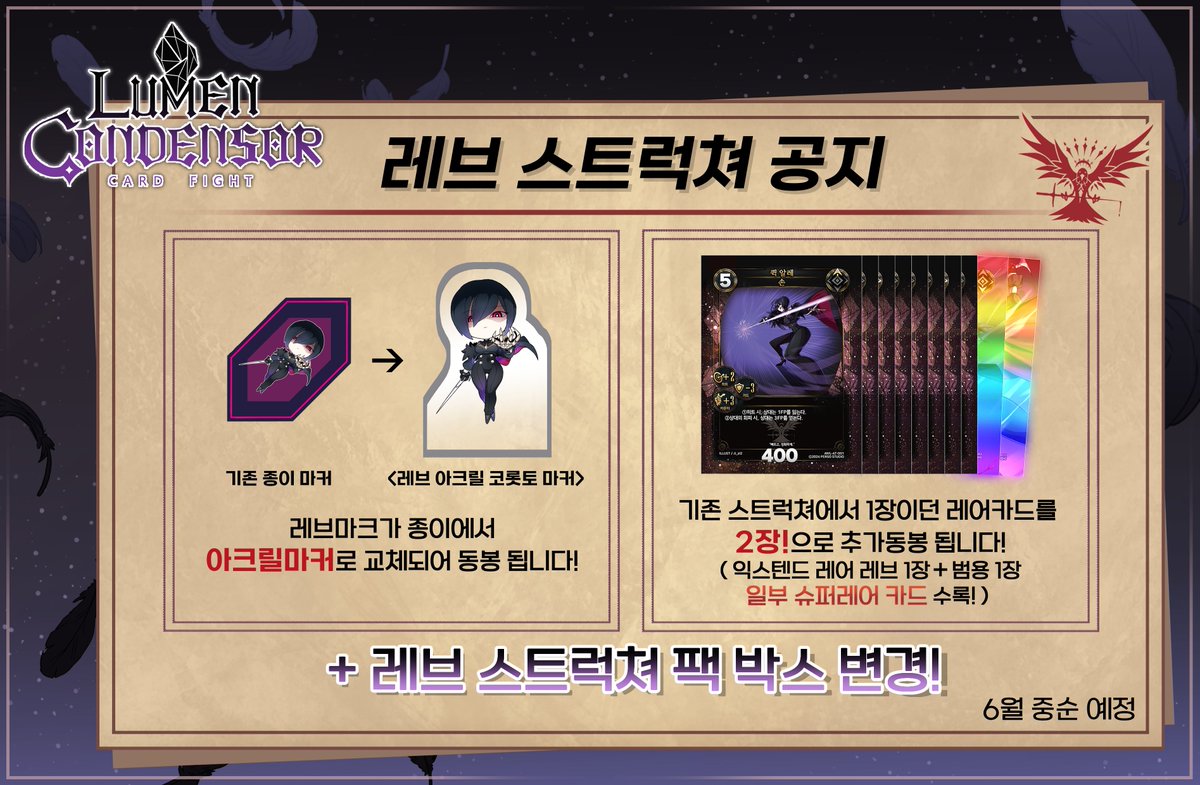 펀딩 한정 레브 스트럭쳐팩 구성입니다. 오래 기다려주셔서 감사합니다.

#루멘콘덴서 #레브스트럭쳐팩 #펀딩