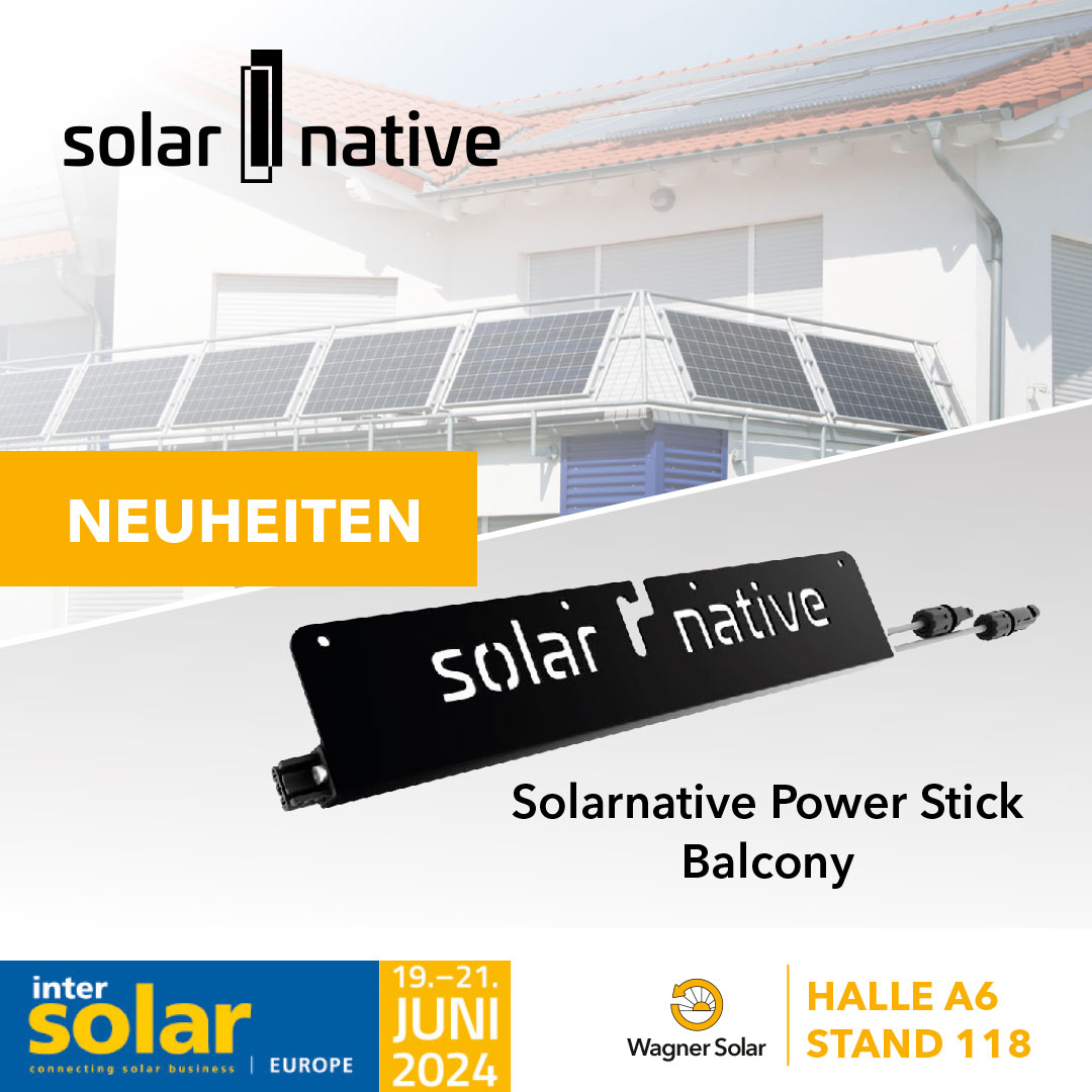 Wir präsentieren den neuen innovativen Mikro-Wechselrichter für Balkonkraftwerke von Solarnative an unserem Wagner Solar Messestand Halle A6, Stand 118. in München.⚡️
intersolar.de/ausstellerlist…
#wagnersolar #intersolar #münchen #solarenergie #messe