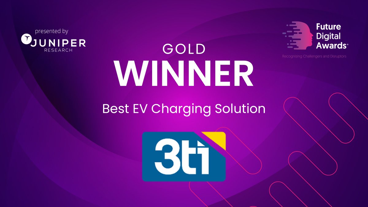 3ti Energy Hubs (@3tienergyhubs) on Twitter photo We’re thrilled to announce that 3ti has won gold for ‘Best EV Charging Solution’ at the Future Digital Awards presented by <a href="/juniperresearch/">Juniper Research</a>. This category honours the leading players in #sustainability and smart cities, from MaaS to net zero.
juniperresearch.com/awards/smart-c… We’re thrilled to announce that 3ti has won gold for ‘Best EV Charging Solution’ at the Future Digital Awards presented by <a href="/juniperresearch/">Juniper Research</a>. This category honours the leading players in #sustainability and smart cities, from MaaS to net zero.
juniperresearch.com/awards/smart-c…