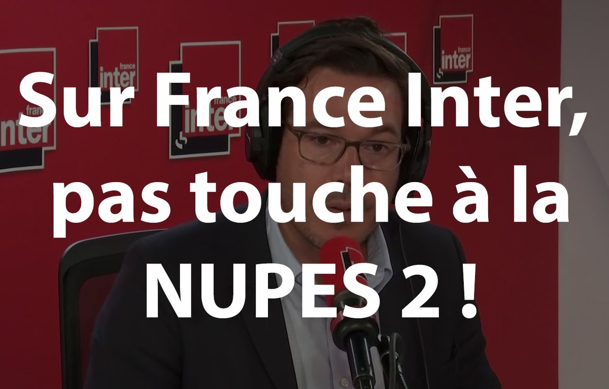 medias_citoyens's tweet photo. FRANCE INTER, PAS TOUCHE À LA NUPES 2 - Après l'invraisemblable numéro de duettistes organisé en direct sur ses antennes pour initier la création de la NUPES 2 (en invitant successivement Olivier Faure et François Ruffin lundi 10 juin), les violentes critiques du chef du service politique Yaël Goosz contre la dissolution, les 2 éditions du "Téléphone sonne" entièrement consacrées au Macron bashing et à la promotion de la NUPES (dont l'une à laquelle participait le même Yaël Goosz, particulièrement en colère), voici désormais la censure envers ceux qui oseraient critiquer l'alliance de la gauche et de l'extrême gauche. 

Florence Portelli en a fait l'amère expérience ce matin dans l'interview de 7h50 où elle a été coupée à 2 reprises par Sonia Devillers (en demandant la démission d'Olivier Faure puis en critiquant la suprématie de LFI sur cette coalition). Même chose pour le premier ministre Gabriel Attal dans l'ITW de 8h20, sèchement coupé par Yaël Goosz lorsqu'il tente de  souligner la prédominance de LFI dans la NUPES 2, les dérives antisémites du parti d'extrême gauche ou encore la possible nomination de Jean-Luc Mélenchon à Matignon (validée par O.Faure).

La rédaction de France Inter est, pour ceux qui en doutaient encore, en pleine campagne pour les Législatives !

@TelSonne @FabSintes @ndemorand