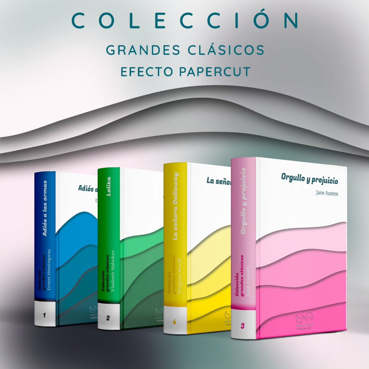 AnabelPelli's tweet image. Buenos días, esta semana traigo una propuesta de diseño de portadas para una colección de libros. Se basa en el minimalismo del efecto Papercut.

Contáctame para trabajar juntos en tu próximo proyecto.

info@anabelpellicer.com
anabelpellicer.com

#bookcover #papercut