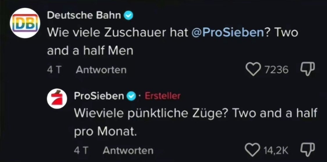 bilalssk21's tweet image. Wieso nimmt aber der ProSieben admin andere firmen so auseinander auf tiktok 💀