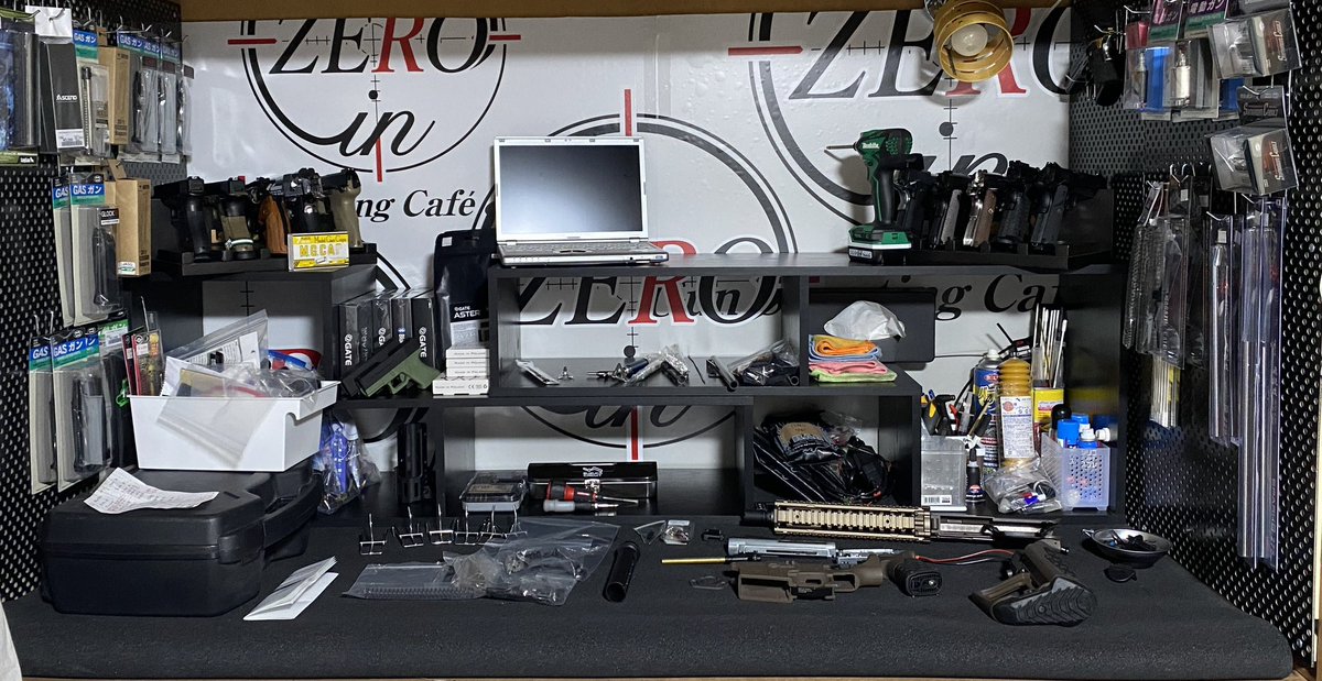 部屋の一室を作業部屋として現在DIY中です🛠️
また今後YouTube撮影など色々活動していきますので、応援宜しくお願い致します📣📹
現在お預かりしているオーナー様の銃も順次進めさせております

PS:ZEROINは今後メンテナンスなどのサービス部門として仕事を活動致します。

#DIY
#エアガンカスタム
