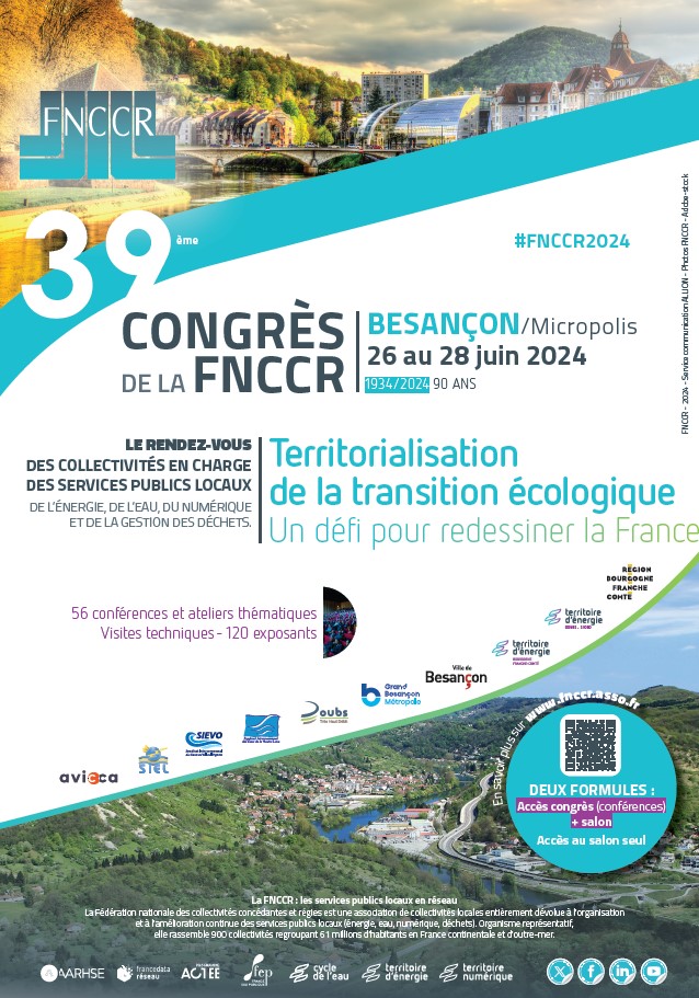 [EVENEMENT] Du 26 au 28 juin, le SIGERLy sera présent à travers @TEARAasso au congrès de la <a href="/FNCRR/">CRR FN</a> qui se tiendra à Besançon.

📍 RDV stand B04B dans le hall 2, notamment la journée du 27 juin qui sera marquée par 2 temps forts.
 
👉S'inscrire au congrès : fnccr2024.site.calypso-event.net
