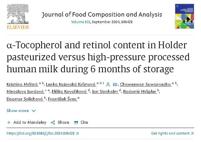 Chromed_lab's tweet photo. We would like to share with you the success of the publication of a peer-reviewed article in the Journal of Food Composition and Analysis that focuses on the tocopherol and retinol content of stored human milk. https://t.co/5JWWFFRIUd