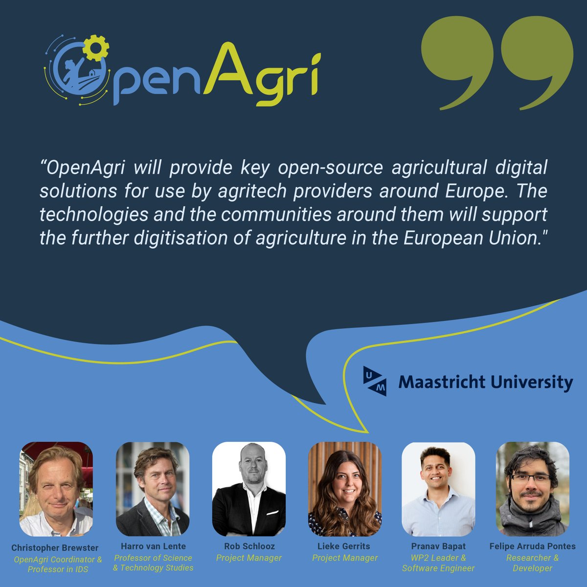 OpenAgri (@openagrieu) on Twitter photo #MeetOurPartners: <a href="/MaastrichtU/">Maastricht University</a> is our partner leading the charge. Their expertise is key to developing farmer-friendly digital tools for a sustainable future. #OpenAgri #MU #HorizonEurope #MeetOurPartners: <a href="/MaastrichtU/">Maastricht University</a> is our partner leading the charge. Their expertise is key to developing farmer-friendly digital tools for a sustainable future. #OpenAgri #MU #HorizonEurope