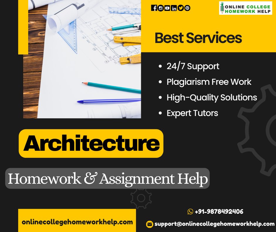 Onlinechwhelp's tweet image. ☢️Attention all architecture students!
✅Whatsapp:- +91-9878492406
🌐 onlinecollegehomeworkhelp.com
📩 support@onlinecollegehomeworkhelp.com
onlinecollegehomeworkhelp.com/architecture-h…
#architecturehomeworkhelp #architecturetutoringhelp #architecture #architecturaldesign #architecturewebsites #barch
