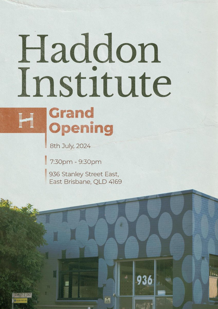 wearehaddon's tweet photo. Our vision for shaping the theological landscape in Australia, our mission of partnering with local churches to catalyse gospel advancement, and our commitment to establishing Haddon Institute as a lasting institution for generations to come. https://t.co/lPc06mkvKY