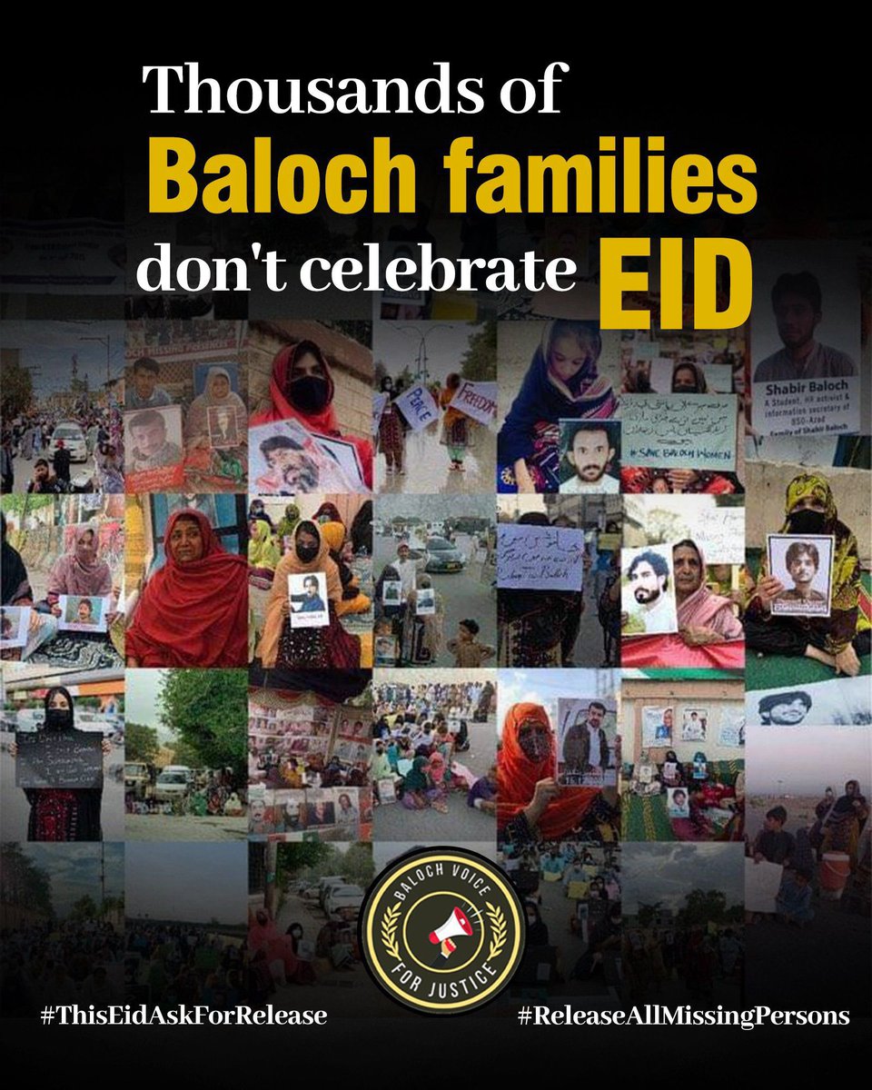 Zohra__Baloch's tweet photo. Enforced disappearances are a grave injustice that cannot be ignored. It's time for the international community to take a stand and demand an end to this inhumane practice. 

#EndEnforcedDisappearances
#ReleaseAllMissingPersons https://t.co/H5TkKP0GHw