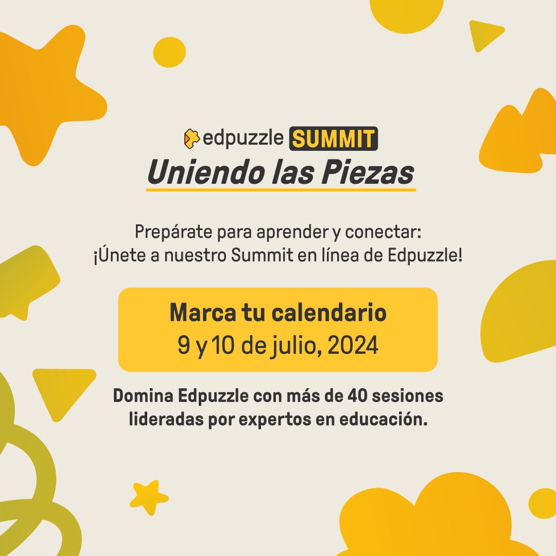 FlippedTECHer's tweet image. 📣 ¡Atención!
@MannyDiscoTech, @MajoTechMaker y yo estamos muy contentos de compartir... 🥁🥁🥁
¡Hemos organizado nuestro primer #EdpuzzleSummit!   
+ de 40 sesiones, 15 horas, 6 idiomas diferentes, gratuito, con certificado.. 

🗓️ 9 y 10 de julio 
🔗 bit.ly/EdSummitRegES