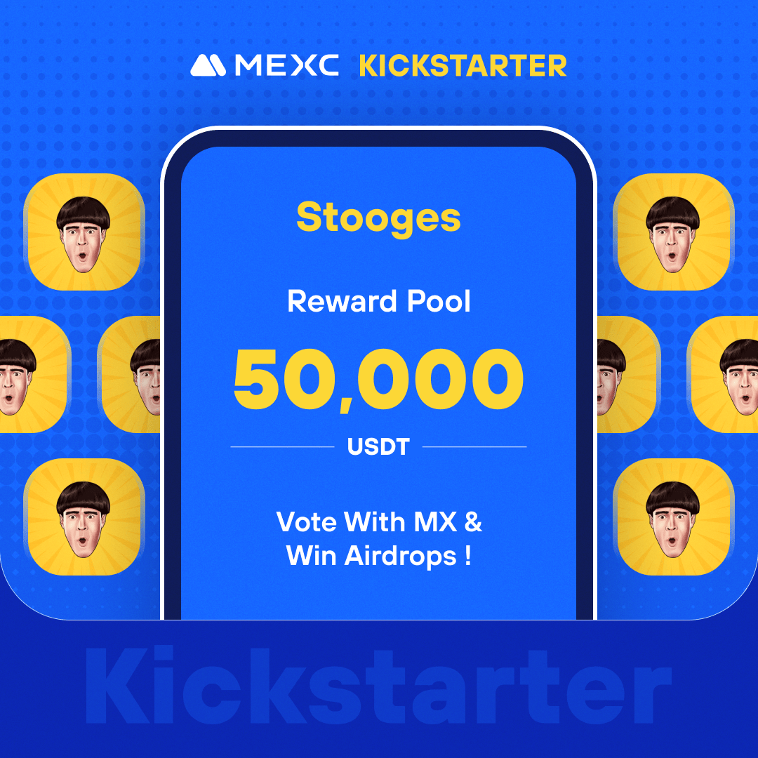 MEXC's tweet photo. .@StoogesOfficial, a meme coin and criticism of the current crypto world, is coming to #MEXCKickstarter 🚀

🗳Vote with $MX to share massive airdrops
📈 $STOG/USDT Trading: 2024-06-14 10:00 (UTC)

Details: https://t.co/xQ7siUnO62 https://t.co/MnPbsEMOMn