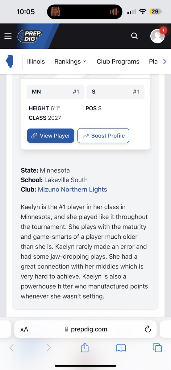 Kaelyn Bjorklund (@kaelynbjorklund) on Twitter photo thank you so much <a href="/PrepDigMN/">Prep Dig Minnesota</a> <a href="/PrepDig/">Prep Dig ๐</a> <a href="/prepdigrachel/">PrepDigRachel</a> for the shoutout!! I had a blast at the prep dig gauntlet!!๐ค๐๐ค thank you so much <a href="/PrepDigMN/">Prep Dig Minnesota</a> <a href="/PrepDig/">Prep Dig ๐</a> <a href="/prepdigrachel/">PrepDigRachel</a> for the shoutout!! I had a blast at the prep dig gauntlet!!๐ค๐๐ค