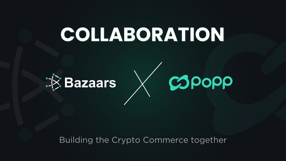 BazaarsBzr's tweet image. To further expand #Bazaars and introduce Crypto Commerce to #web3‌‌ users, it is crucial for us to engage with projects that can help our growth. 

Hence, we are thrilled to announce our collaboration with @Hi_PoPPOfficial. They focus on AI-powered web3 social narratives.
