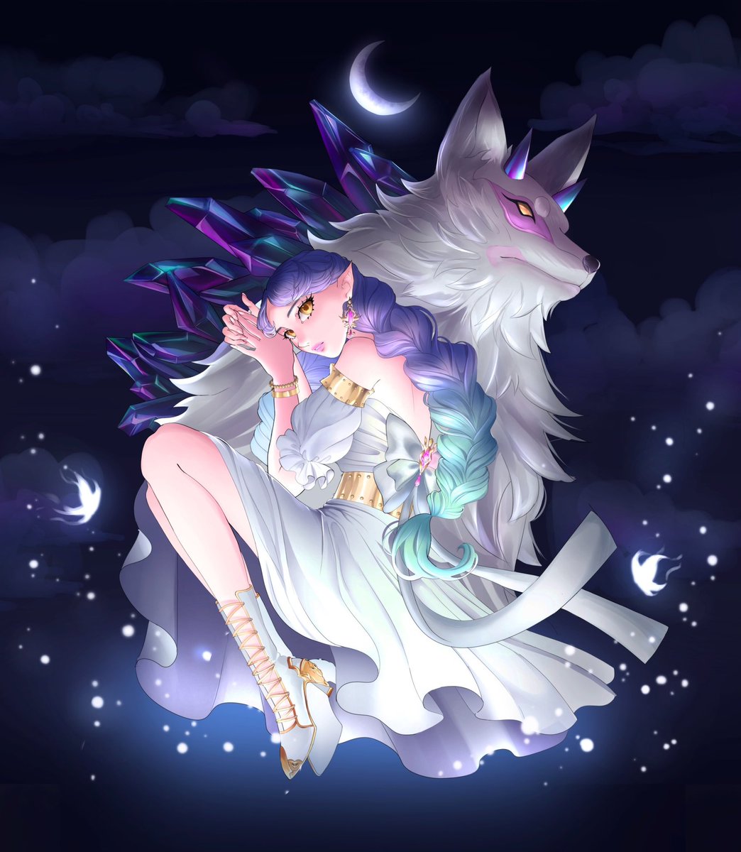 Isa02_02_02's tweet photo. 宝石を食とする神聖な生き物を遣いとする妖精がテーマです。(制作時間40時間)

 #創作
 #オリジナルイラスト
 #私の絵柄が好みって人にフォローされたい
 #イラスト好きさんと繋がりたい
 #絵描きさんと繋がりたい
 #イラスト成長記録
 #創作クラスタさんと繋がりたい
 #イラスト依頼募集中 https://t.co/Vg6Vs7ElEE
