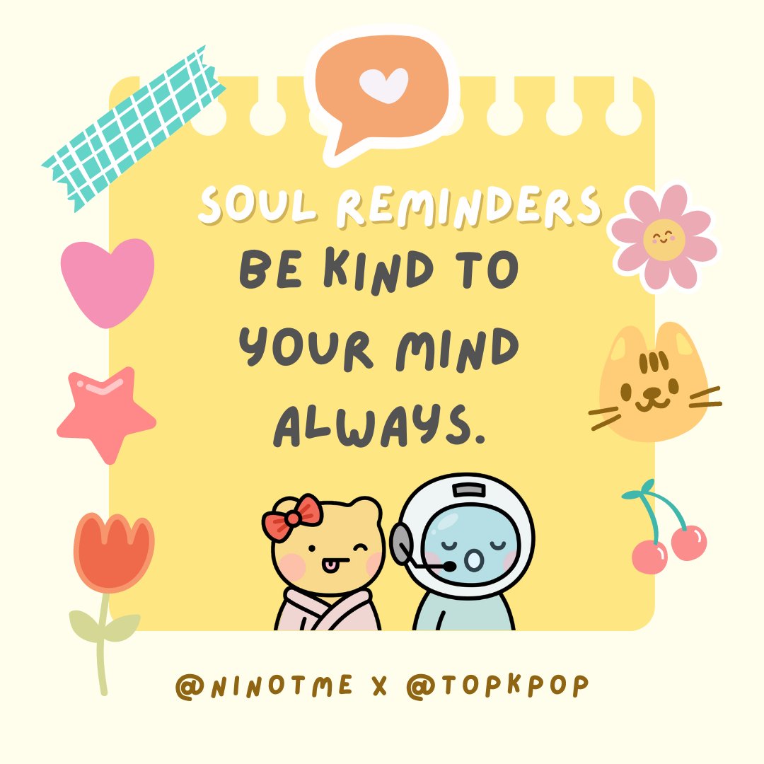 NinotMe's tweet photo. Featuring our wonderful pal Jenny
@topkpop @wonderpals Even on the toughest days, your strength shines through. Be kind to your mind and remember, you are stronger than you think. 💖
#Affirmation #SelfCare #WonderCards #WonderPals https://t.co/7cLikmSZdc