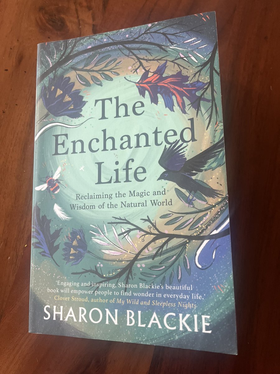 Stumbled upon this book as a recommendation! Haven’t kept it down since I started reading. Sharon Blackie’s The Enchanted Life! Edited words in image1 ❤️