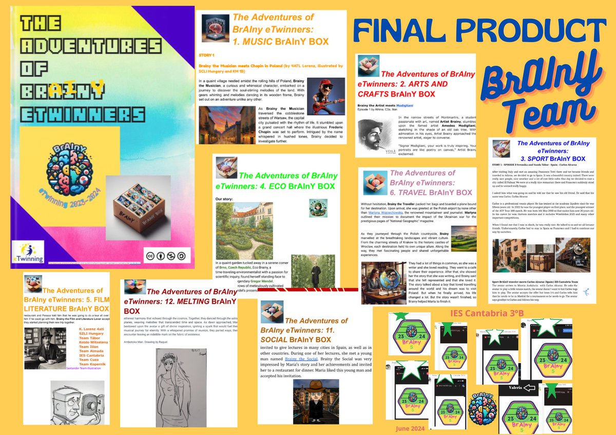 BrAInY project comes to its end! Great memories-activities-video calls-games-posts-and many more. Excellent results🎯Good vibes Thanks to all participants,you´re great! 😍💡💚<a href="/idoiazapi/">IdoiaZ</a> <a href="/kkasiw/">Katarzyna Siwczak</a> <a href="/AlenaJandlova/">Alena Jandlova</a> <a href="/ritaneves2022/">Rita Neves</a> <a href="/athzafei11/">athzafei</a> <a href="/stefania_sas/">Stefania</a> <a href="/eTwinning_es/">eTwinning España</a> <a href="/etwincantabria/">eTwinning Cantabria</a>