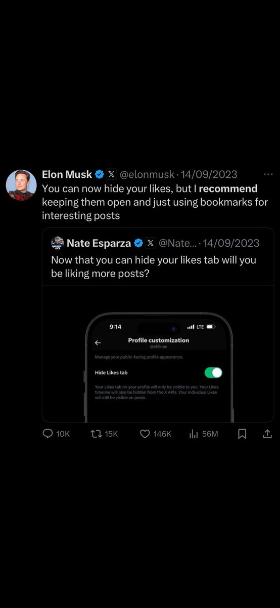 maryhare0's tweet image. @elonmusk  
We were given the option to hide likes before.  Why is this suddenly mandatory now?  The only ones benefitting from this is the porn site/bots. 
#BringBackLIKES