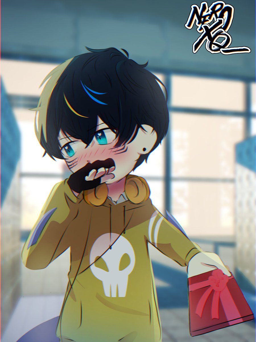 Você iria aceitar chocolate de dia dos namorados desse tubarãozinho? 👉👈🦈 #Vtuber #VtuberBr #SharkVtuber twitch.tv/neroxq_