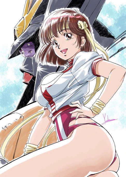 #トップをねらえ! は最近の作品にも負けず劣らず肌色面積多めでしたねー >RPAim for the Top! #GunBuster 