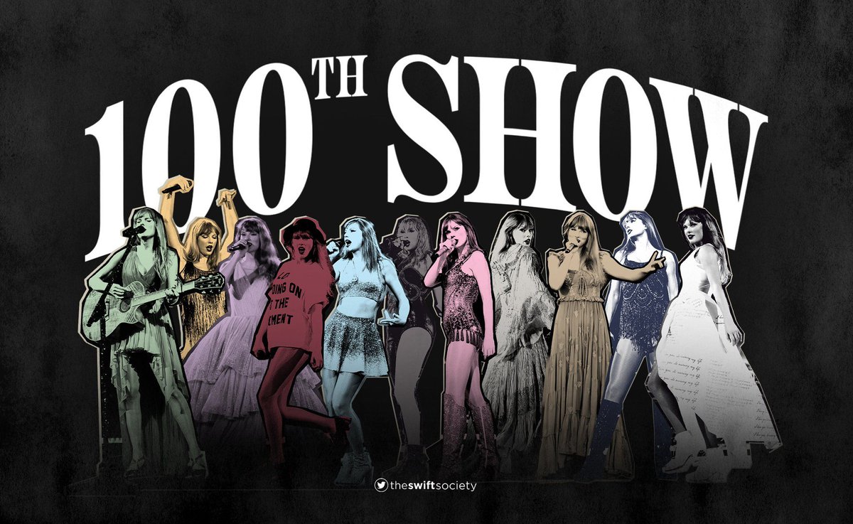 🎶| Taylor Swift is going to perform her 100th show of The Eras Tour today on June 13th.