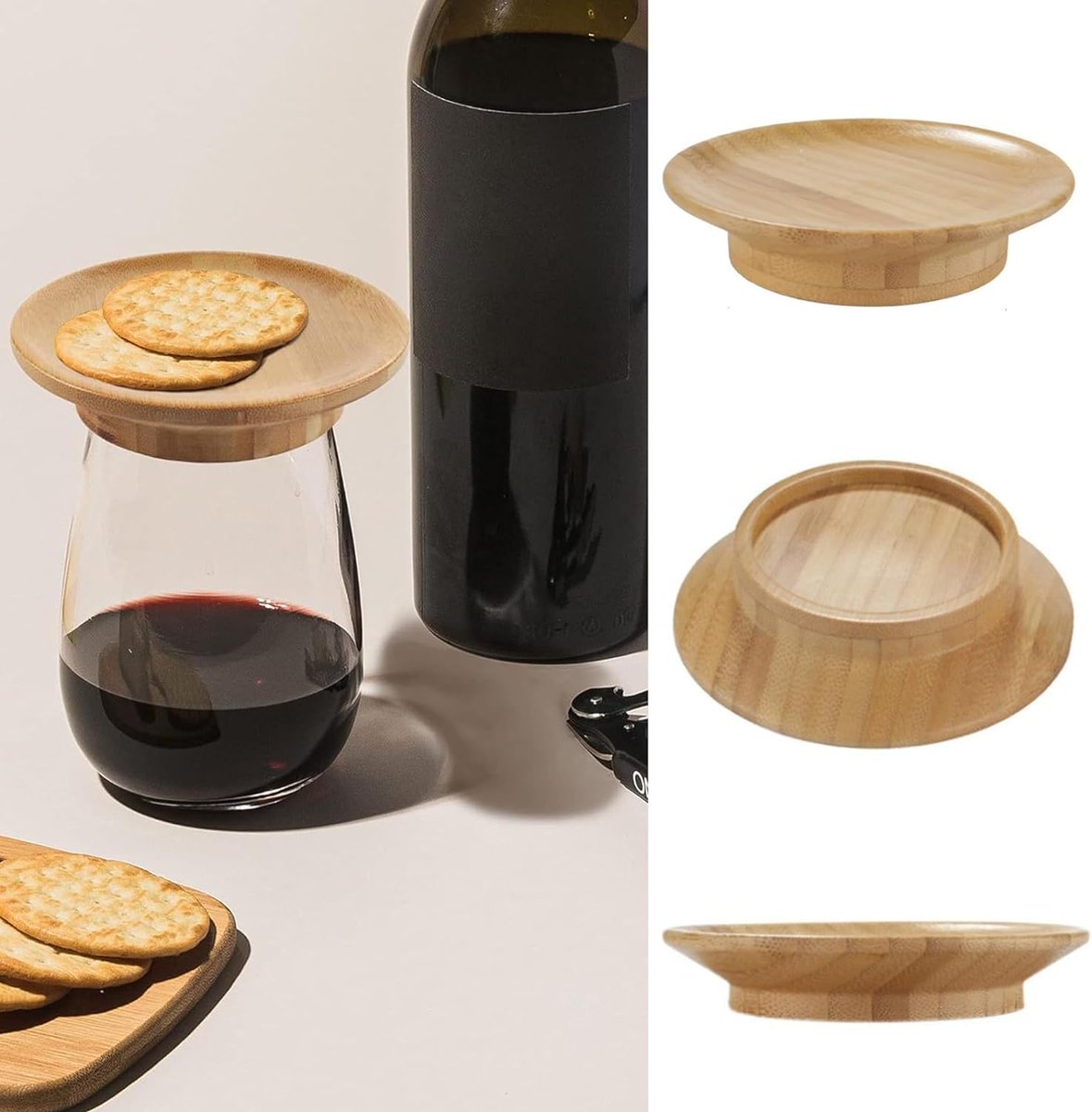 CrazySalesAus's tweet image. 2 PCS 4cm Inner diameter Dual Use Bamboo Coasters Wine Glass Topper Decorative Reusable Sustainable Party Bar Restaurants Family Gatherings
Now: $12.99 bit.ly/3x3C08Y
#coasters #wineglass #party #bar #restaurant #familygathering