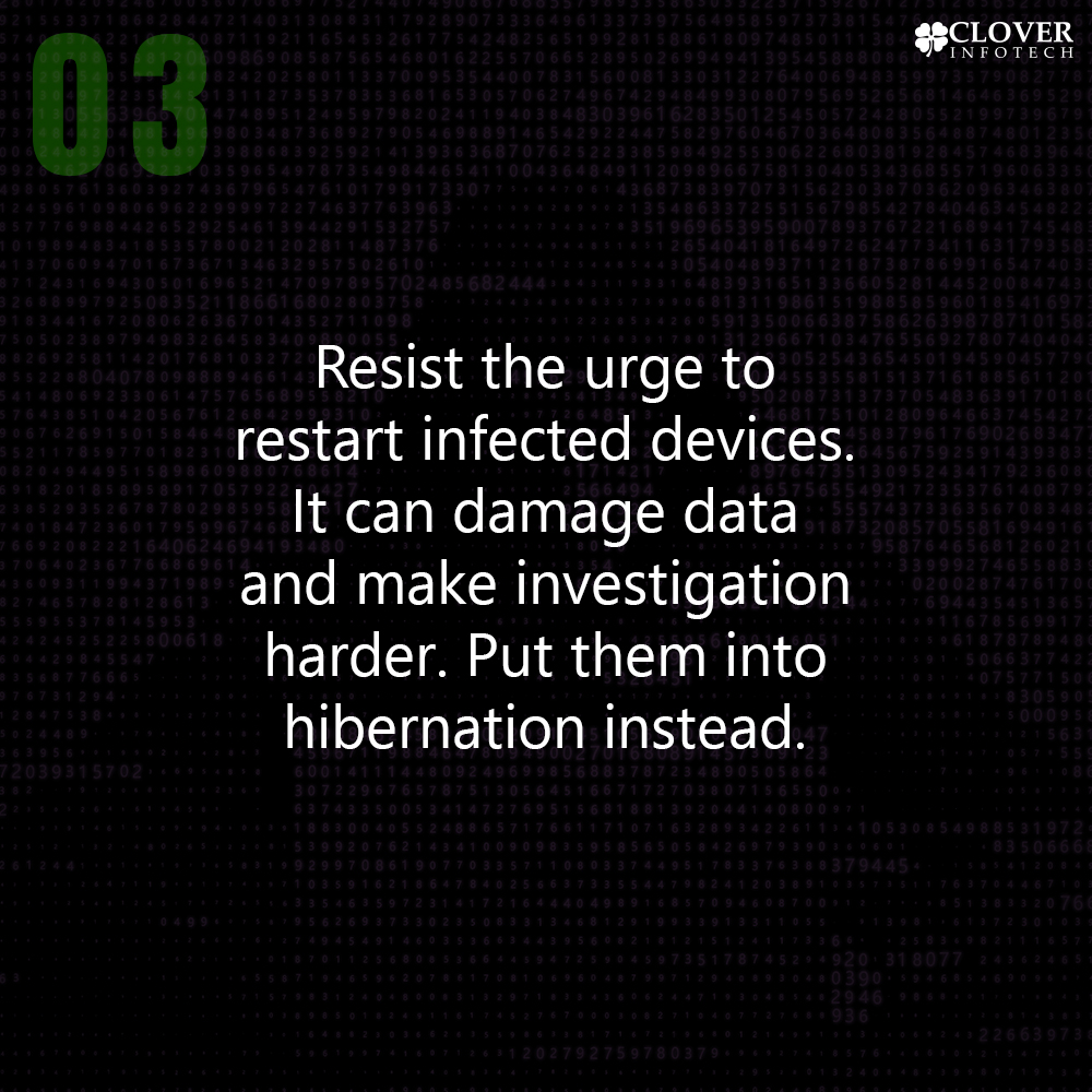 _CloverInfotech's tweet photo. #TechThrowback: 4 Useful Tips to Handle a Ransomware Attack

For latest #job openings at Clover Infotech visit▶ https://t.co/LYmOMvvPxW

#didyouknow #didyouknowfacts #techforgood #techindustry #techcommunity #facts #realstories #ai #aichatbot #chatbot #bots #bottechnology #bot https://t.co/31Xwx0L1tu