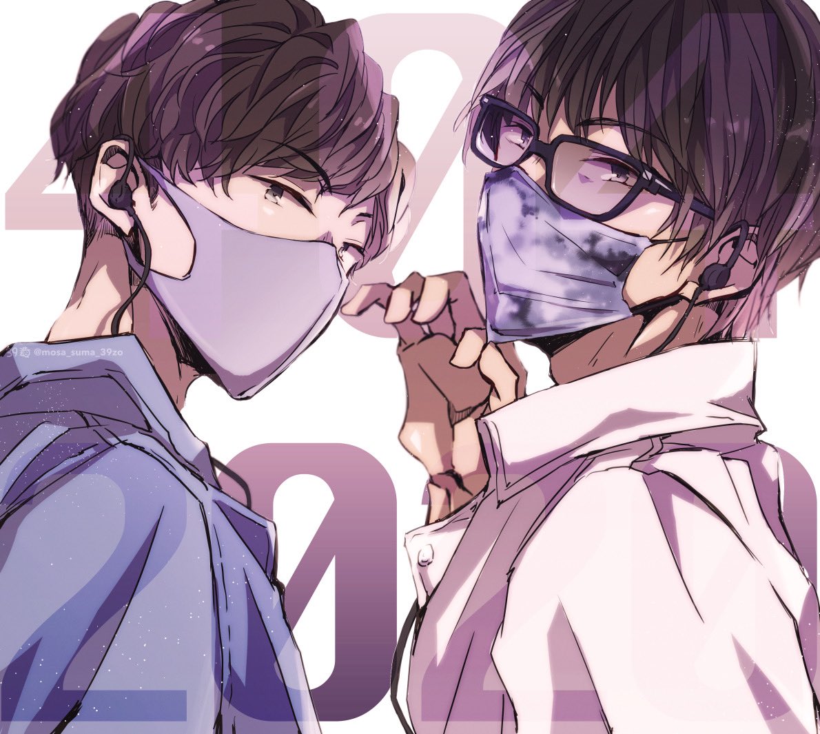 「別垢で描いてたのを見つけたので再掲。404 」|39造のイラスト
