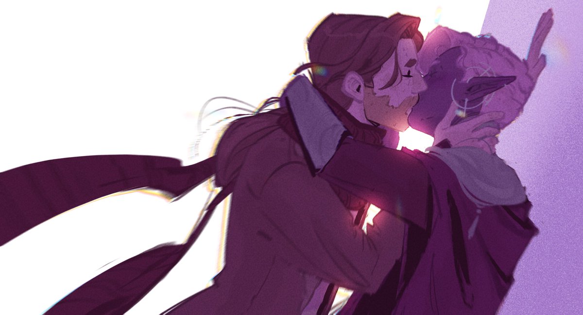 ArrdentHart's tweet photo. Smoochin’ their way through Aeor✨

#criticalrole #criticalrolefanart https://t.co/mnkWil5UTp