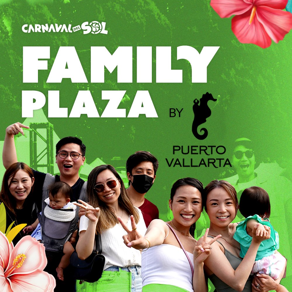 CarnavaldelSol's tweet photo. Experience the Family Plaza by @PuertoVallarta at #CSOL24! Enjoy performances by over 120 talented artists!
This is the perfect spot for family fun, where people of all ages can enjoy and engage in the vibrant traditions of Puerto Vallarta. 🌞 https://t.co/Ynfm34RQ4c https://t.co/hR8BnY4Gj4